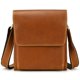thumbnail image 2 of Bolso de hombro de cuero genuino para hombre Bolso cruzado de cuero de Caballo Loco Bolso de hombro con tapa abatible de piel de vaca de capa superior, 2 of 6