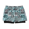 thumbnail image 2 of BRGZLK Mens Stylish Breathable Elastic Waist Shorts Pocket For Sports Training Beach Shorts with Compression Liner & Pockets, 2 of 7