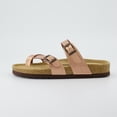 thumbnail image 4 of CUSHIONAIRE Women's, Luna Low Heel Slide Sandals Gold 11 M, 4 of 4