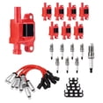 thumbnail image 3 of CSYANXING Red 4-Pin Ignition Coils Set for Buick Allure, Pontiac Grand Prix & Saab 9-7x with Spark Plugs, 3 of 3