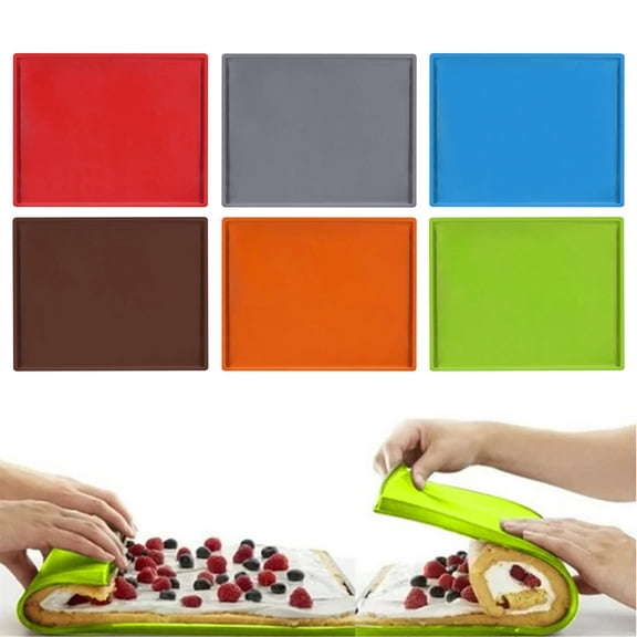 Homng Reusable Silicone Baking Mat for Oven/Drying - Non-Stick Cookie Sheet Liner with Heat Resistance Up to 480°F, Blue