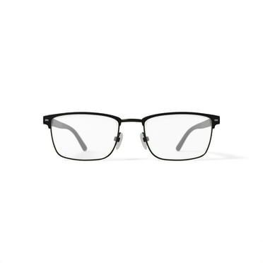 Walmart Men's 0413 Prescription Eyeglasses with Case, Black