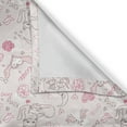 thumbnail image 6 of Ambesonne Love Valance & Curtain, Kissing Birds Eros Cats, 55"x36", Pale Coral Pink Brown, 6 of 6