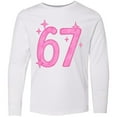 thumbnail image 3 of Inktastic 67 Tween Vibe Long Sleeve Youth T-Shirt, 3 of 5