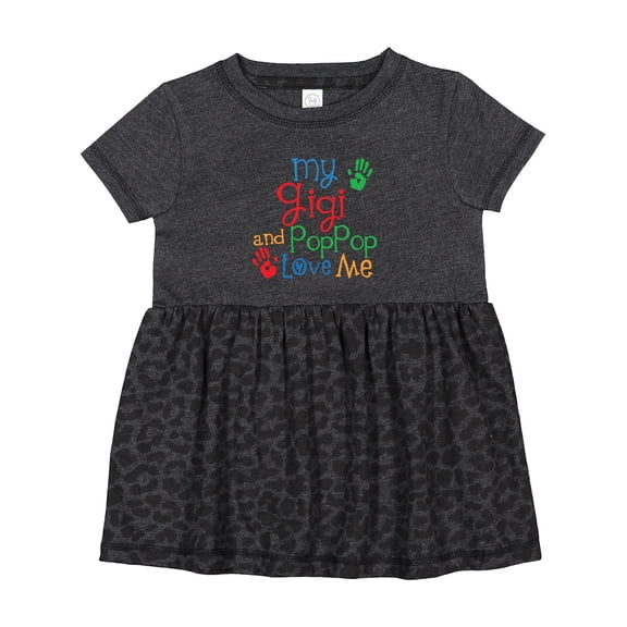 Inktastic My Gigi and Poppop Love Me Girls Baby Dress