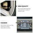 thumbnail image 2 of 1 Set Screw Bolt Caps Set American Flag License Plate Bolts Screws Cover, 2 of 8