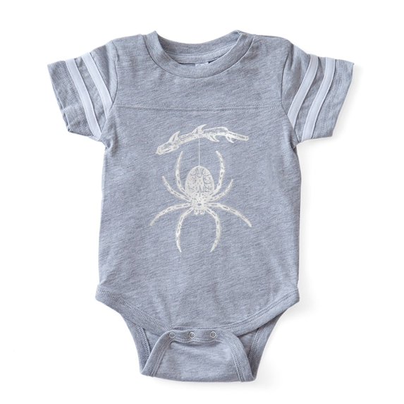 CafePress - Spider Branch_Wh - Cute Infant Baby Football Bodysuit