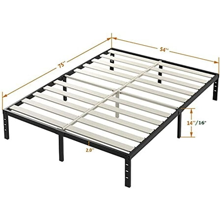Ziyoo 14 Inch Platform Metal Bed Frame, California King Metal Bed Frame Dimensions