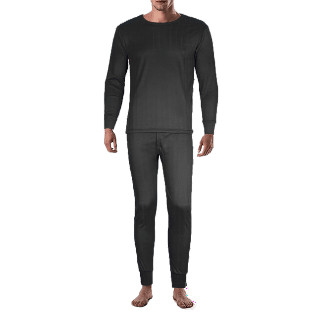 Therma Tek Men's 100% Cotton Brushed Lined Thermal Top & Bottom ...