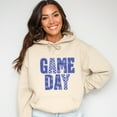 thumbnail image 2 of Game Day Blue Checkered - Womens Hoodie, 2 of 9