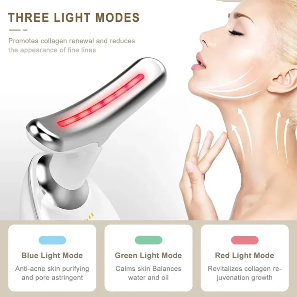 Face Massager 3 in 1 Anti-Aging Face Kit for Facial and Neck USB