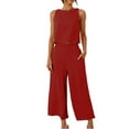 thumbnail image 5 of Rovga Women Sets Outfits Suit Fashion Comfortable Vest And Long Pants Solid Color Top Set Suit Top Pants Clothing Sets Outwear, 5 of 8