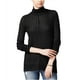 thumbnail image 1 of Suéter de punto Lucky Brand Cuello alto Hi-Lo Negro Mediano, 1 of 2