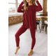 thumbnail image 2 of Conjunto de 2 Piezas para Mujer PRETTYGARDEN Otoño Lounge Vino Rojo S, 2 of 8