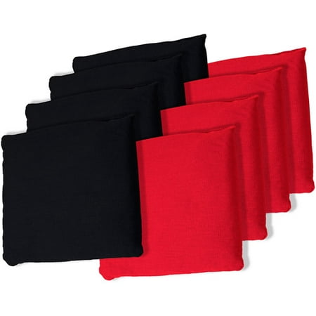 Black and Red Championship Cornhole Bean Bags, Set of 8 - Walmart.com