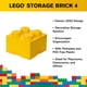 thumbnail image 4 of Cajón de almacenamiento LEGO Room Copenhagen Brick 4 amarillo brillante, 4 of 5