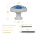 thumbnail image 4 of 4PCS Round Anchor Cabinet Fluorescence Knob Glowing in the Dark Furniture Drawer Pulls Handle with Screws, 4 of 5
