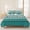 Teal, Mint, White, variant on 3 Pieces King Quilt Set,Country Teal Wood Plank Soft Bedding Sets with 1 Quilt & 2 Pillow Shams,Welcome Text Black Stripe Summer Bedspread Lightweight Coverlet Comforter for All Season
