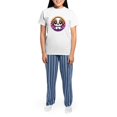 thumbnail image 4 of CafePress - Cute Puppy Dog Retro Sunset Pajamas - Women's Short Sleeve Print T-Shirt and Pants Light Cotton Pajama Set, 4 of 7