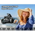 thumbnail image 2 of Campark 72MP Autofocus Digital Camera with 12X Option Zoom 4K/30FPS Video, 2 of 9