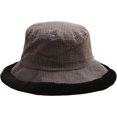 thumbnail image 6 of CoCopeaunts Large Bucket Hat Women Vintage Corduroy Splicing Plush Brim Fishing Hats Foldable Winter Fashion Warm Basin Hat, 6 of 8