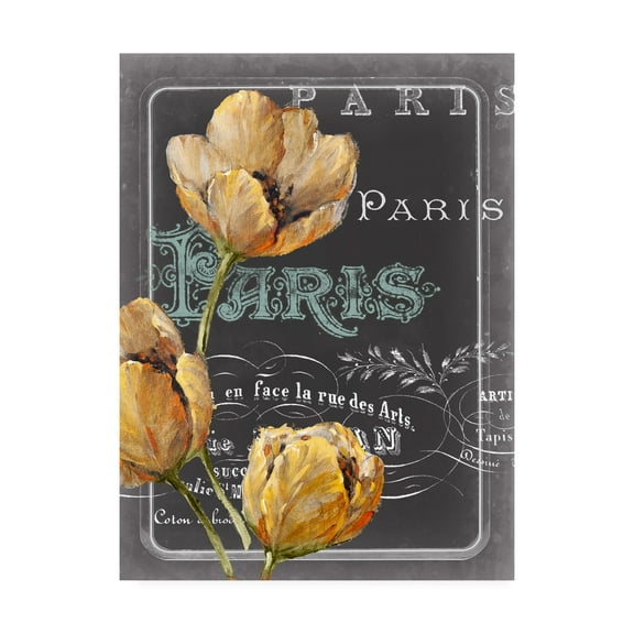 Trademark Fine Art 'Chalkboard Paris II' Canvas Art by Studio W