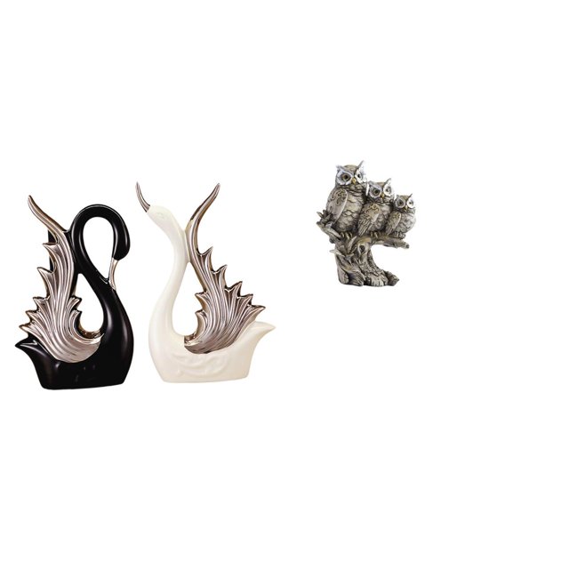 estatua de cisne,Figuras de cisne,estatuas,decoración del hogar,fiesta de bodas,Figuras de búho,Figuras de búho,animales artificiales,artesanías,decoración del hogar,Figura en miniatura de