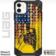 UAG Apple iPhone 11 & iPhone Xr [6.1" Screen] Limited Edition Case Urban Armor Gear by EGO Tactical - American Flag in Bullets, Shotgun Shells Don't Tread on Me