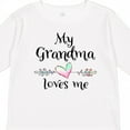 thumbnail image 4 of Inktastic My Grandma Loves Me Heart Grandchild Boys or Girls Long Sleeve Toddler T-Shirt, 4 of 5