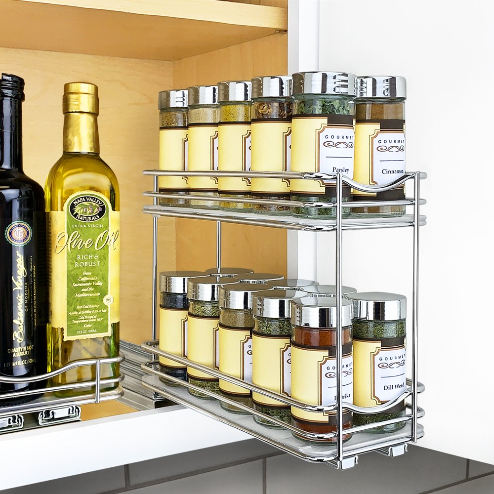 Lynk Professional® Slide Out Double Spice Rack Upper Organizer