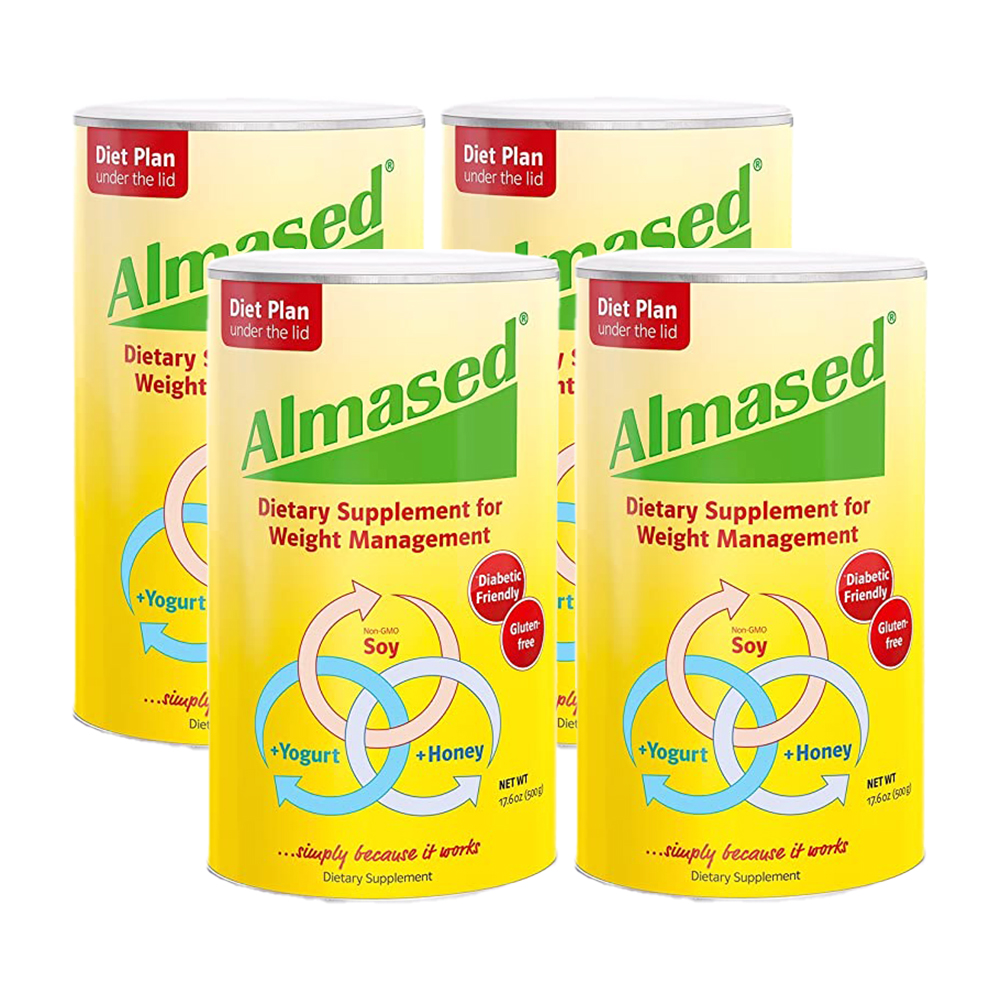 Almased Meal Replacement Shake Plant Based Protein Powder 17.6 oz ( 4