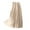 Beige, variant on Women's High Waist Pleated Chiffon Skirt - Casual Midi, Lightweight for Summer, Flowing Design, Available in Multiple Sizes