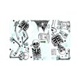 thumbnail image 2 of Fiudx Ofertas relámpago Pegatinas de pared para decoración de Halloween, pegatinas de calaveras, pegatinas de arañas y esqueletos aterradores para Halloween, 2 of 7