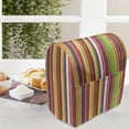 thumbnail image 4 of Stripes Lounger Chair Bag, Hand Drawn Barcode Style Lines Rainbow Colored Abstract Geometric Illustration, High Capacity Storage with Handle Container, Lounger Size, Multicolor, by Ambesonne, 4 of 5