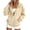 Beige, variant on AJGRHE Hoodie Women's Sweat Jacket Hooded Jacket Long Sweatshirt Hooded Zip Coat Oversize Pullover Transition Jacket Black M