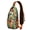 Ocean Glow Palm, variant on Tropical Paradise Sling Bag, Lightweight Crossbody Daypack with Hawaii Beach Palm Tree Design, Great for Commuting, Travel, and Gym Use