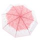 thumbnail image 2 of Paraguas de burbuja transparente para niña y mujer, diseño de flor de cerezo, mango largo transparente Rosa, 2 of 8