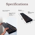 thumbnail image 2 of Willow & Grace Tom 36 Inch Floating Shelves, Dark Walnut, Set of 2, 2 of 11
