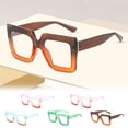 thumbnail image 2 of Oversized Blue Light Blocking Glasses for Men and Women Fashion Big Frame Glasses Fashion Clear Multi-Color Computer Eyewear, 2 of 4