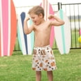 thumbnail image 4 of FORMRS Boys Swim Trunks Quick Dry Mesh Liner Boardshorts Sizes XS-XL, Orange Fall Pumpkin, 4 of 7