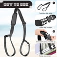thumbnail image 4 of 5 Pcs Carry Strap for Beach Folding Chair, Adjustable Beach Chair Straps Shoulder Carrying Straps for Folding Chair Umbrella Backpack (Black), 4 of 5