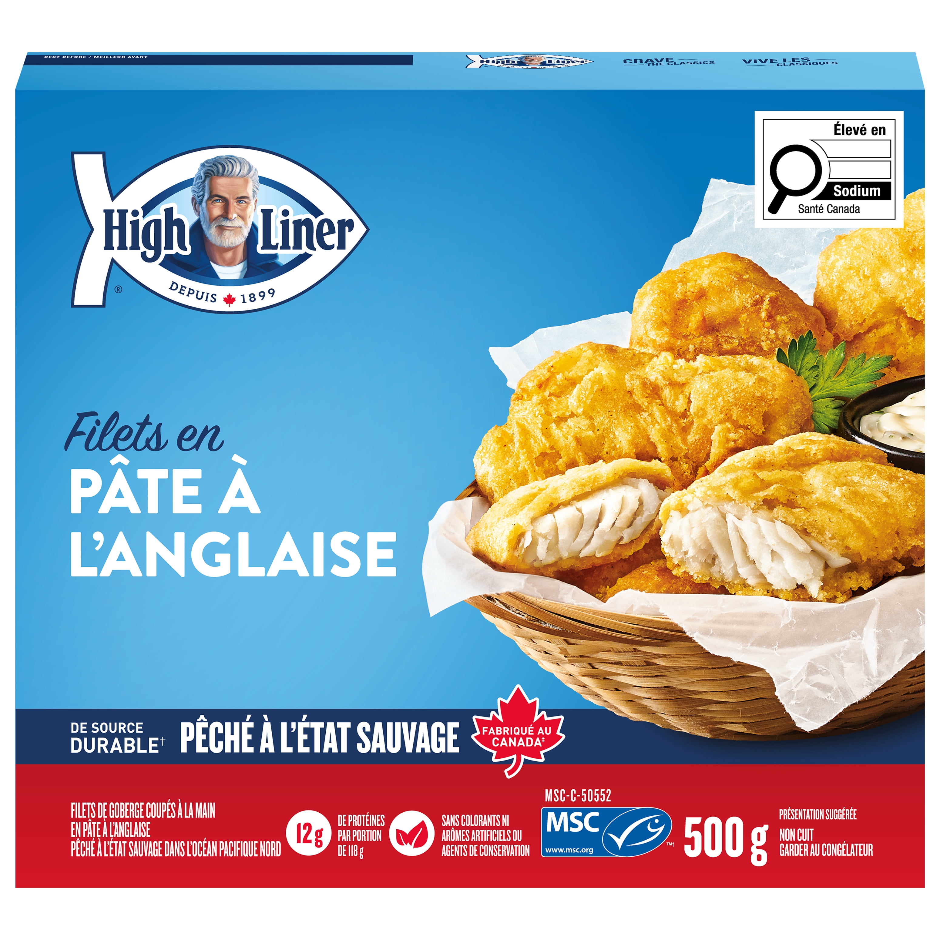 High Liner English Style Battered Fillets, 500 g