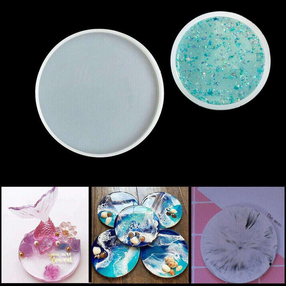 Transparent Round Coaster Resin Casting Mold Silicone Epoxy Pendant