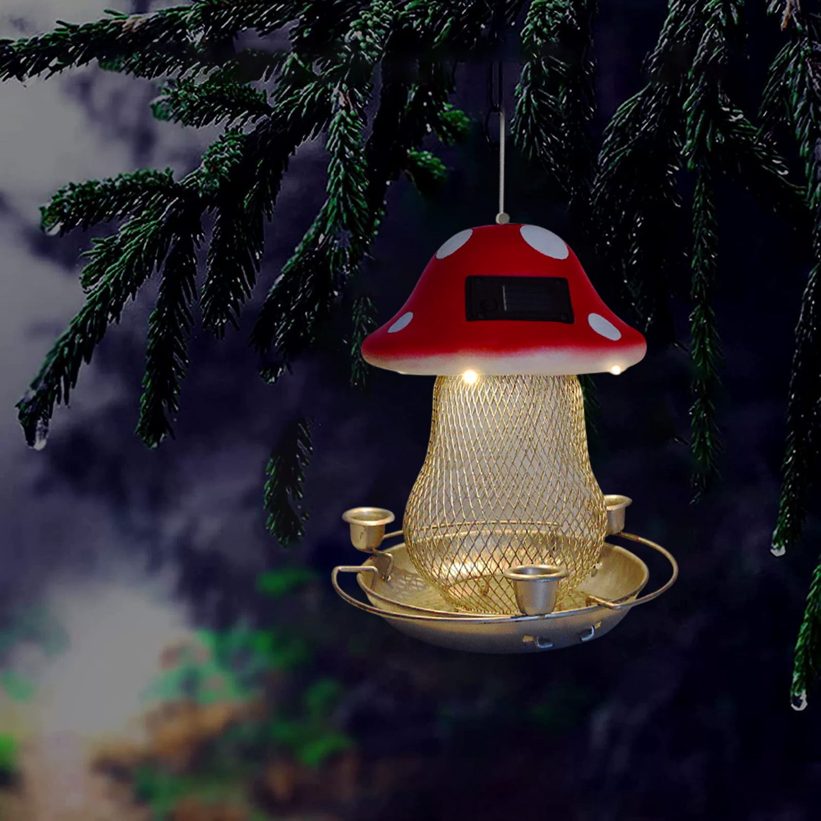 sruoe Hummingbird Feeder, Hummingbird Feeders for Outdoors Hanging, Window Hummingbird Feeder for Birds Patio Garden Family Decorative Viewing, Iron