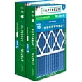thumbnail image 1 of Filterbuy 16x25x5 MERV 13 (MPR 1900) Health Defense, Pleated HVAC AC Furnace Air Filters for Honeywell FC100A1029, Lennox X6670, Carrier, & More (2-Pack), 1 of 8