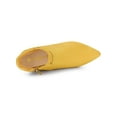 thumbnail image 4 of Allegra K Women's Pointy Toe Zipper Stiletto Heeled Ankle Booties, 4 of 7