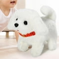 thumbnail image 6 of Cartoon Electric Plush Animals Toy Tail Wagging Interesting Toy Interactive Animal Toy for Toddlers Boy Girls Children Birthday Gifts Dog White, 6 of 8