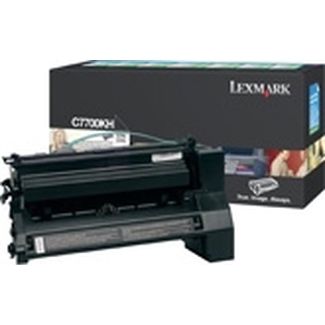 Lexmark Black High Yield Return Program Print Cartridge for C770/C772 cartucho de tóner Original Negro Lexmark C7700KH