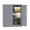 thumbnail image 2 of Superday 36" Metal Storage Cabinet, Garage Storage Cabinet with Locking Doors and Adjustable Shelves, Steel Lockable Storage Cabinet, Tool Cabinet for Home Office, Garage, School（Dark Grey）, 2 of 7