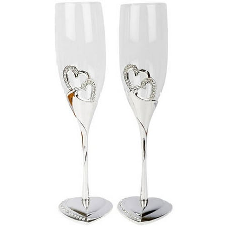 Wedding Party Toasting Flute - Unik Occasions Stunning Wedding Toasting Flutes